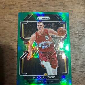 NIKOLA JOKIC Denver Nuggets RARE GREEN PRIZMS $$ VERSION Basketball Card JOKER!
